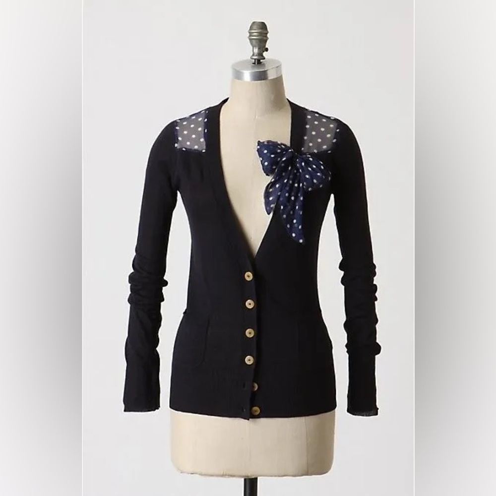 Anthropologie Sparrow Silk and Linen Cardigan